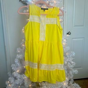 Never Worn Boutique Sheer Yellow Dress